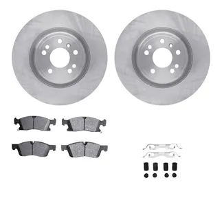 R1 Concepts WFWH1-63193 E- Line Series Brake Rotor W/ Ceramic Brake Pads & Hdw